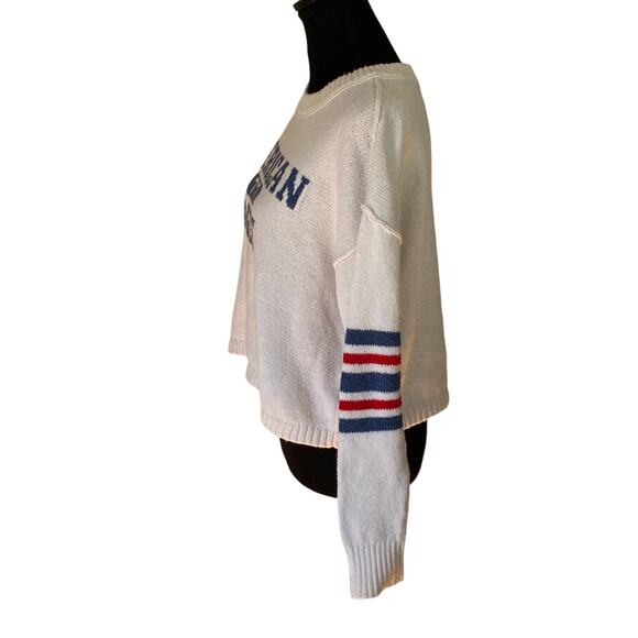 American Eagle Knit Crewneck Graphic Sweater  Relaxed Comfort Fit Women's Small - Picture 4 of 8